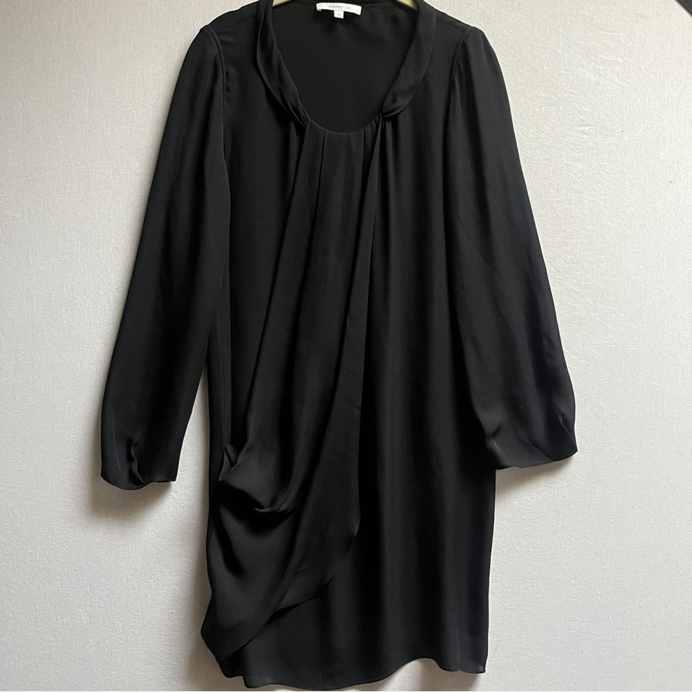 Vanessa Bruno Black Silk Long Sleeve Dress Size 38